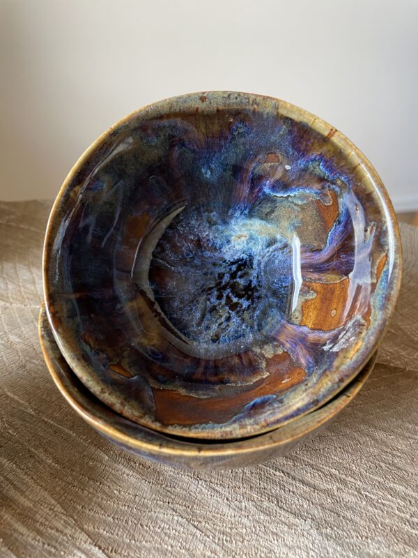 Schale für fingerfood Dip Keramik getöpfert handgefertigt Geschirr Mandala Set