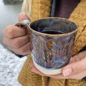 Keramik Tasse handgemacht getöpfert
