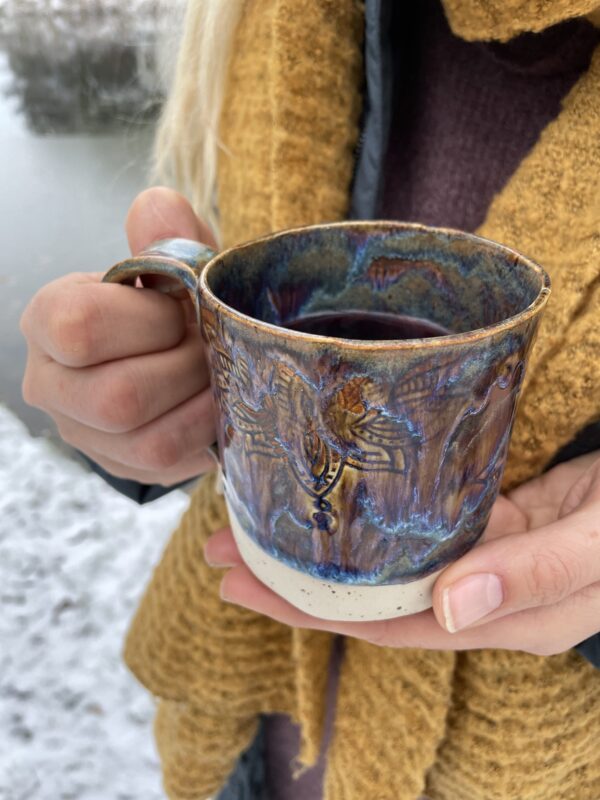 Keramik Tasse handgemacht getöpfert