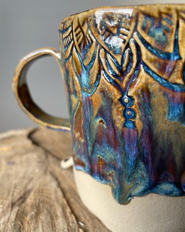 handgemachte Keramik getöpfert Tasse handgemacht