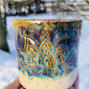 Keramik Tasse handgemacht getöpfert