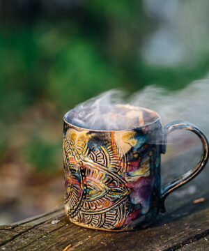 tasse-kaffee Handgemachte schwarze Tasse