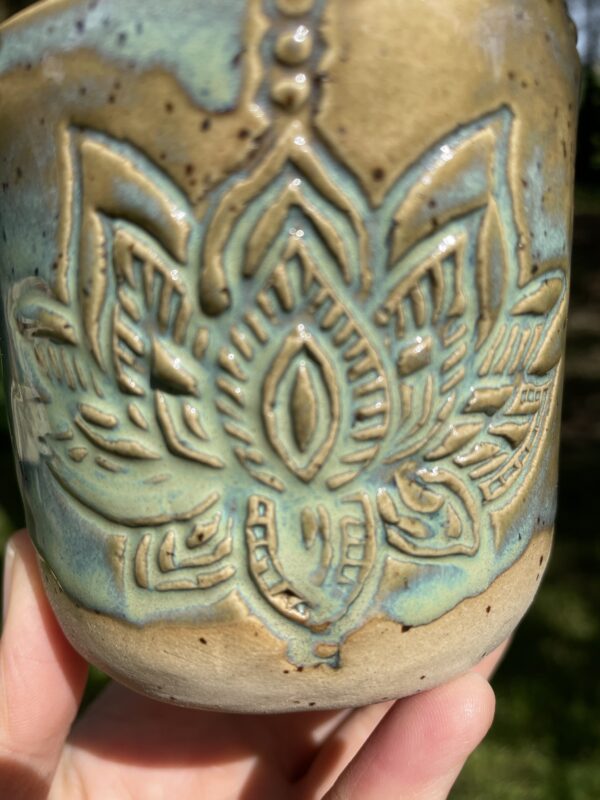 Töpferware handgemacht türkis Keramik Tasse Becher handgemacht getöpfertgetöpferte tasse, türkis, keramik, handgemacht, regional, nachhaltig