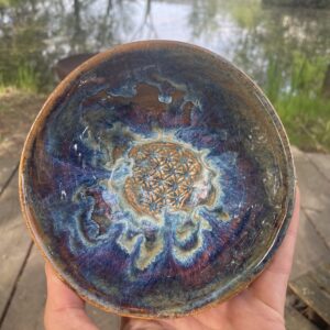 Keramik Blume des Lebens