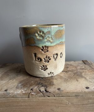 Tasse Hundemama handgemacht Keramik getöpfert Hundepapa Hund