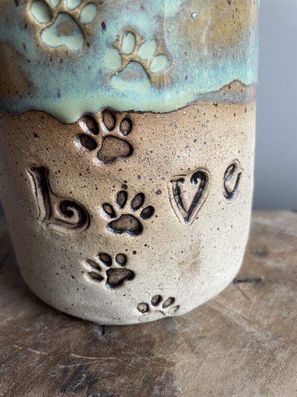 Tasse Hundemama handgemacht Keramik getöpfert Hundepapa Hund