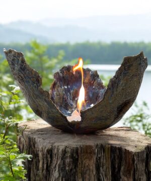 Kerzenfresser kaufen Wachsfresser Lotus Kerzenfresser Schmelzlicht Keramik getöpfert handgemacht kerzen recyceln Kerzenrestefresser Schmelzlicht Anleitung