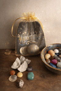 Geldgeschenke originell verpacken – mit Wunderfunkel im goldenen Organzasäckchen