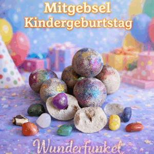 Mitgebsel Kindergeburtstag Wunderfunkel mit Edelstein als nachhaltiges Gastgeschenk