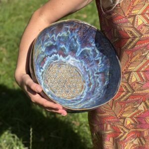 Schale Keramik groß XXL 30cm Obstschale Salatschüssel