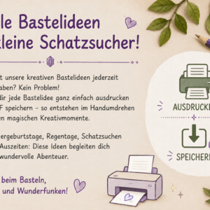 Bastelideen ausdrucken Wunderfunkel basteln Edelsteine