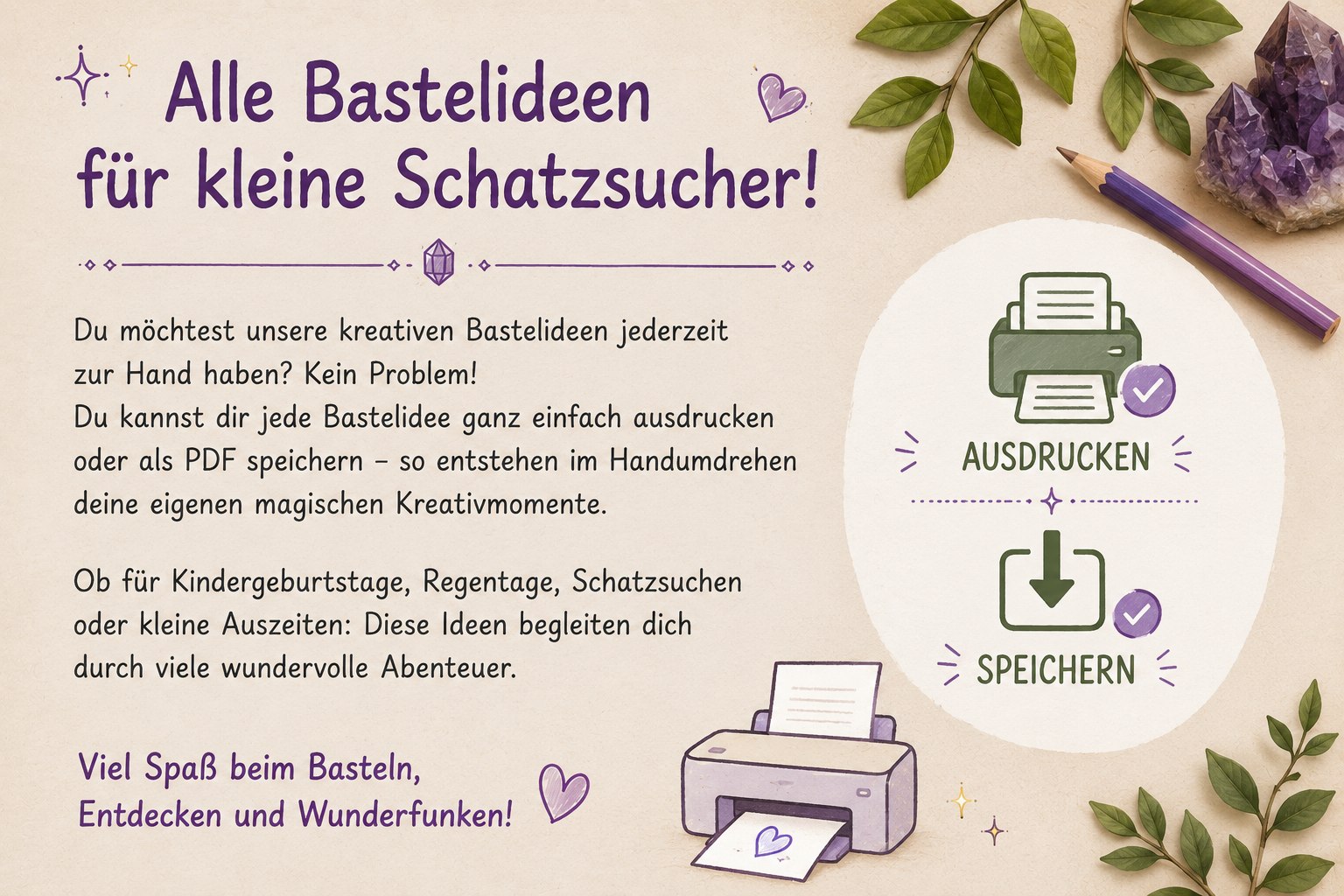 bastelideen ausdrucken Bastelideen ausdrucken Wunderfunkel basteln Edelsteine