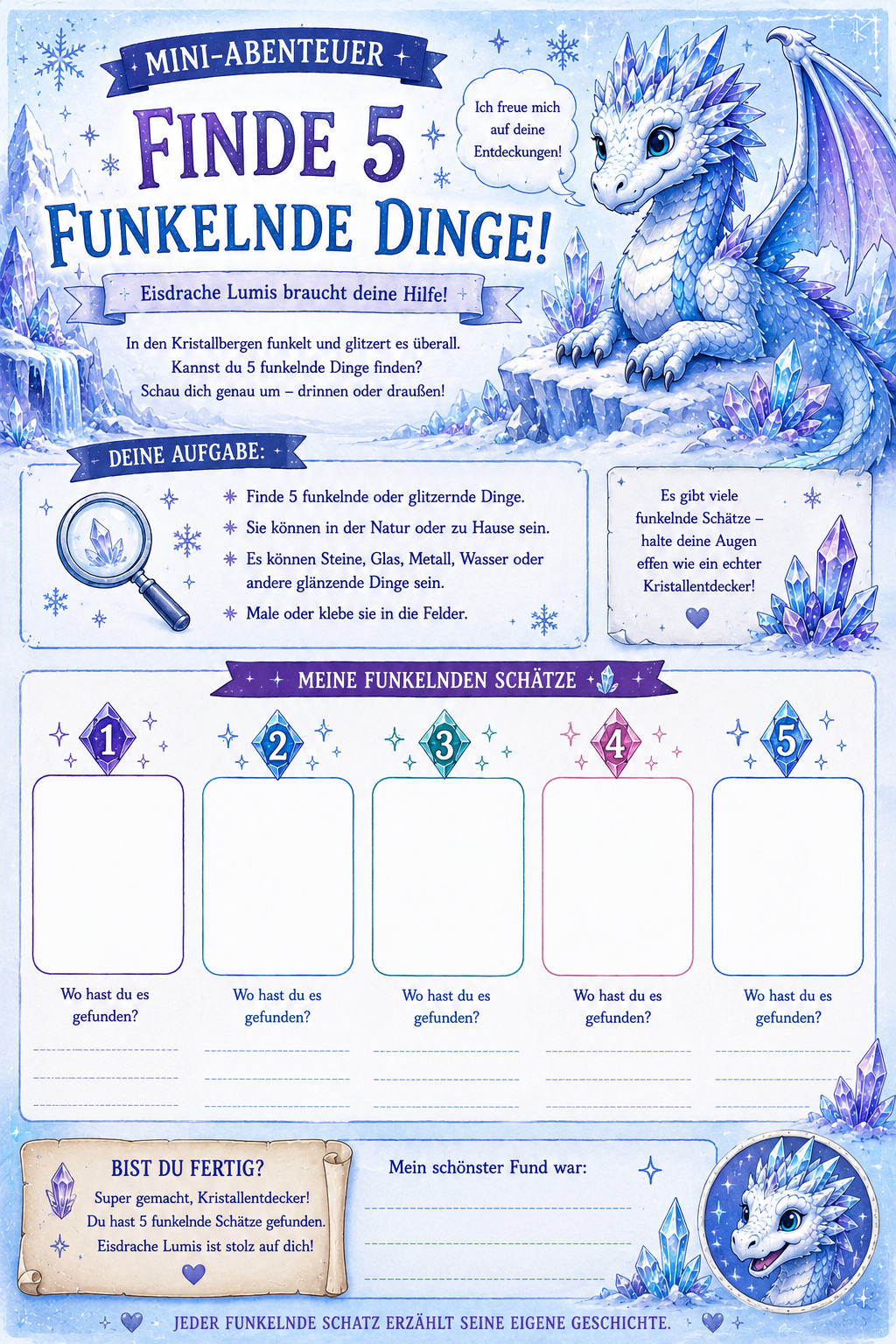 Eisdrache Abenteuer Wunderfunkel