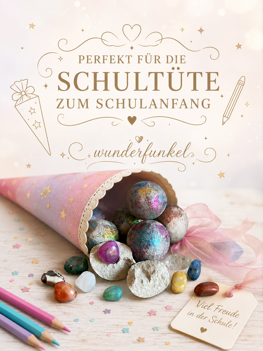 Schultüte zum Schulanfang zu füllen Wunderfunkel