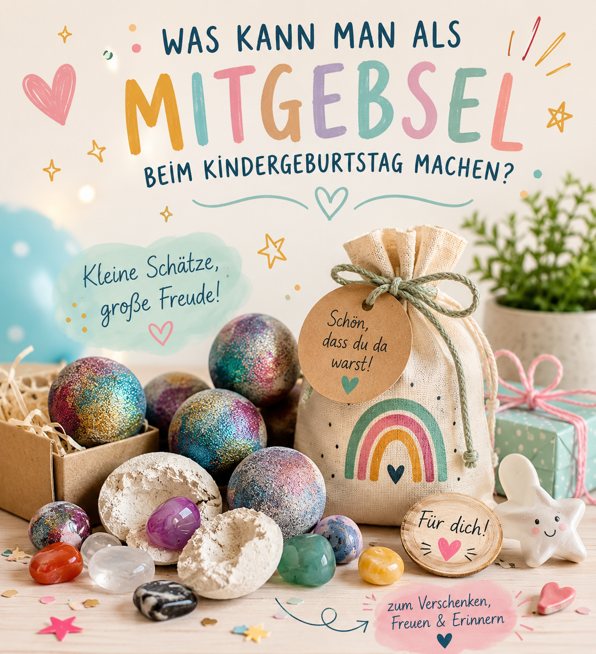 Was kann man als Mitgebsel beim Kindergeburtstag machen Wunderfunkel