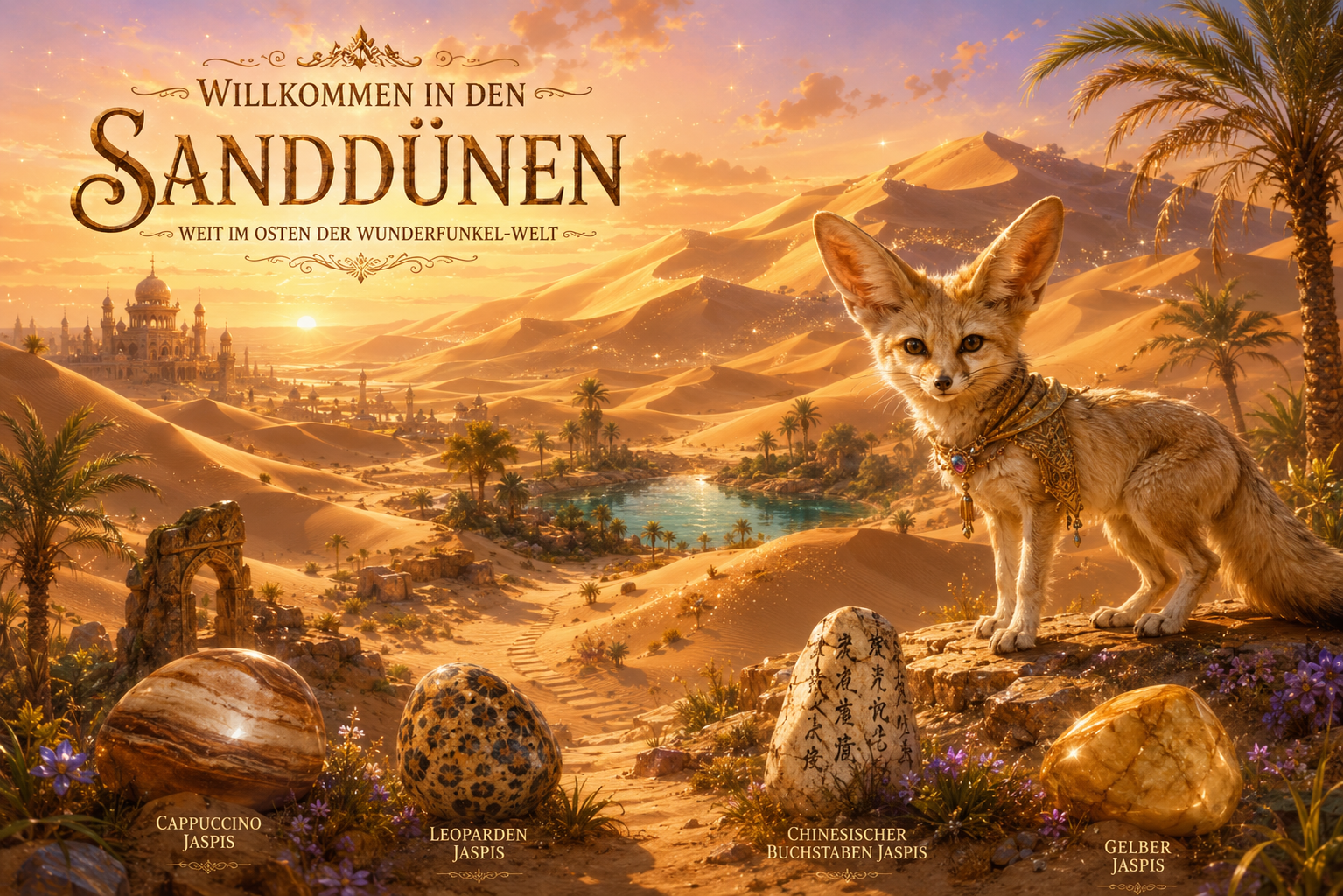Sanddünen Wüstenfuchs Naru basteln Wunderfunkel Welt basteln mini abenteuer mit Kindern Wunderfunkel ausmalbild