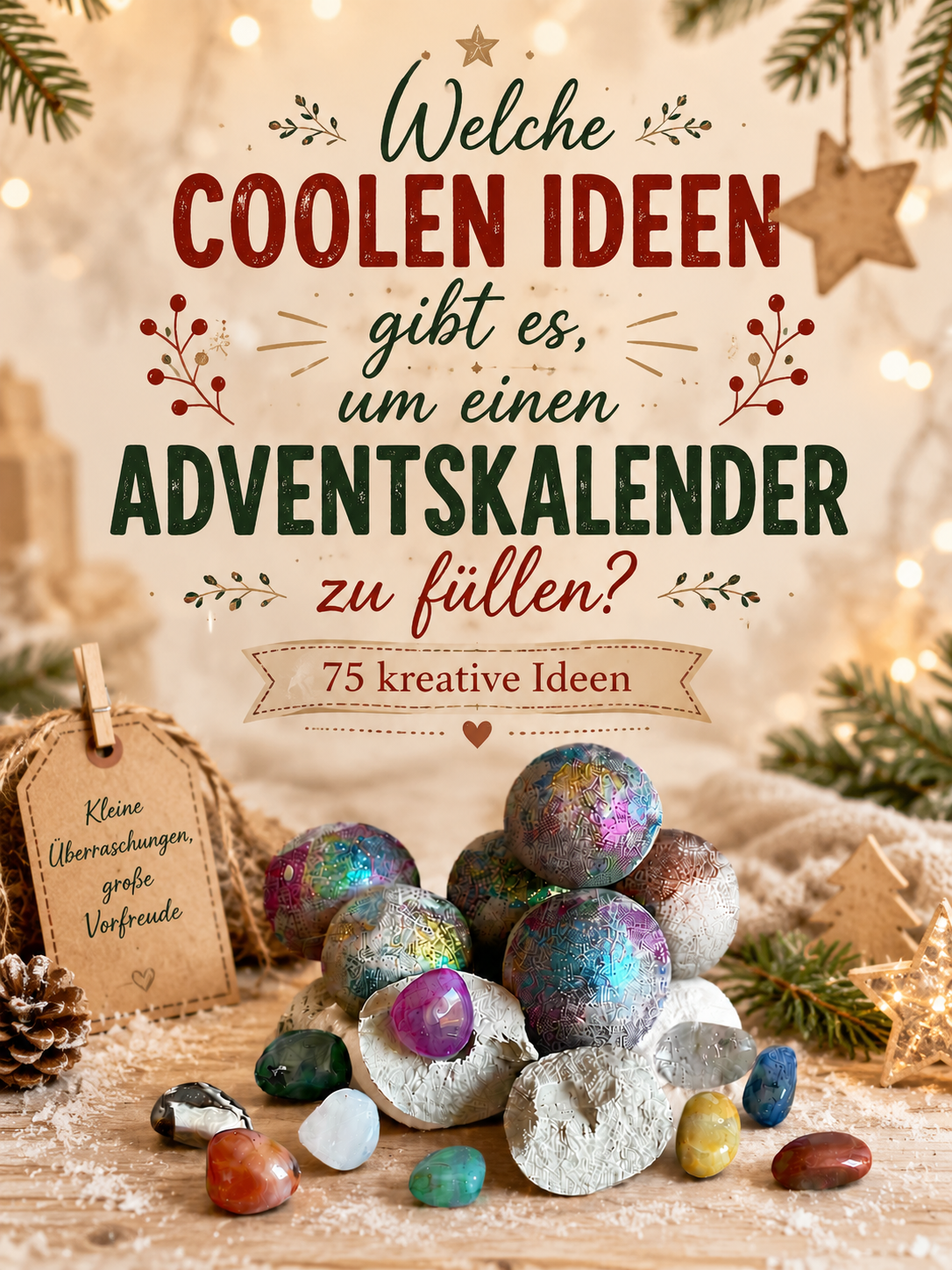 Welche coolen Ideen gibt es, um einen Adventskalender zu füllen
