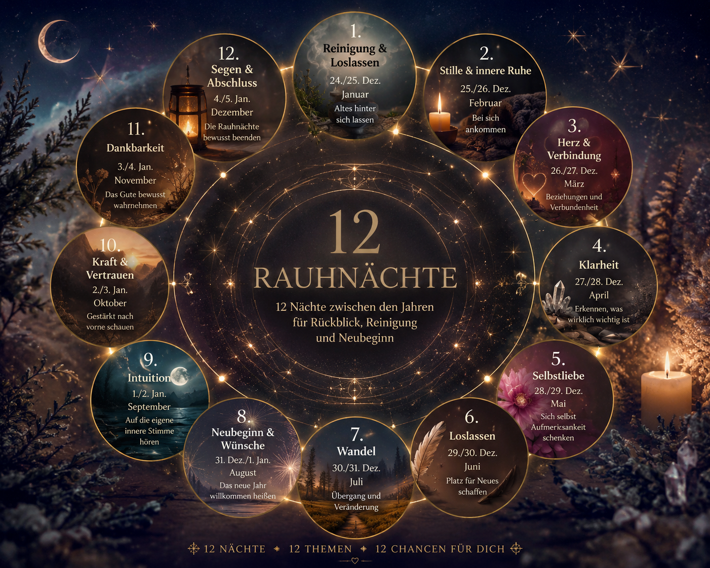 Rauhnächte Set 12 Nächte