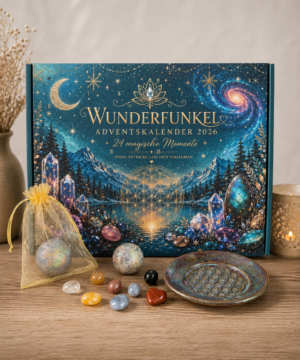 23 Edelsteine & eine handgemachte Schatzschale für Weihnachten
