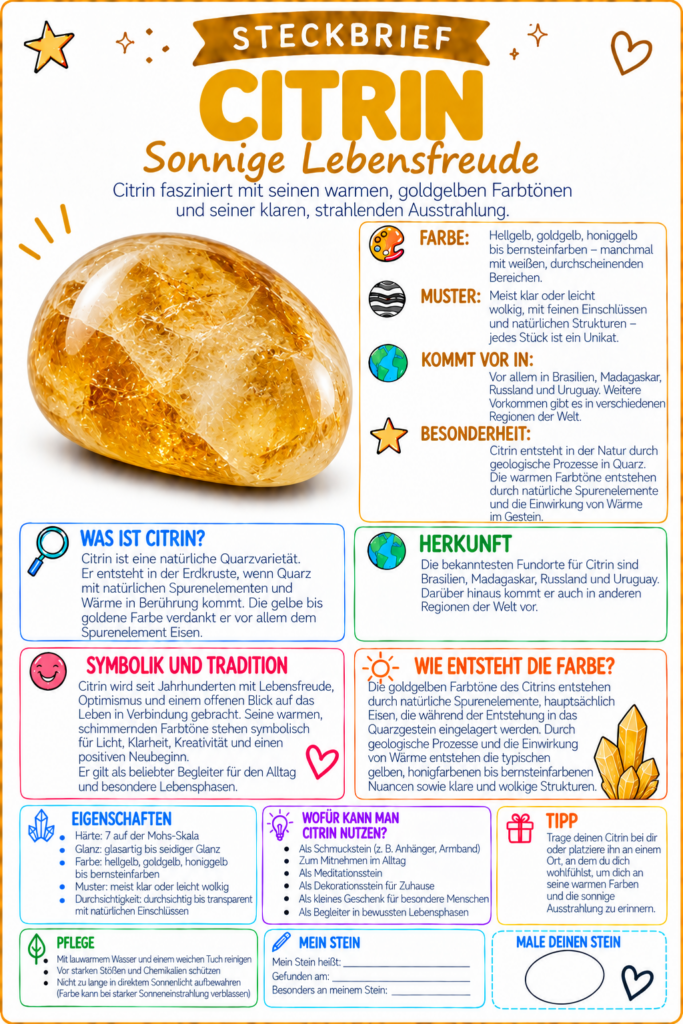 citrin edelstein steckbrief wunderfunkel welt