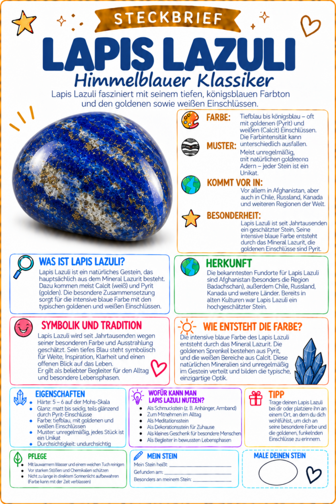 lapis lazuli steckbrief wunderfunkel welt Edelsteine