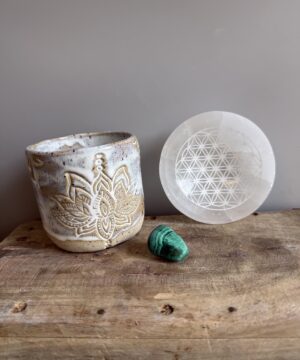 Selenit Schale Geschenk Set