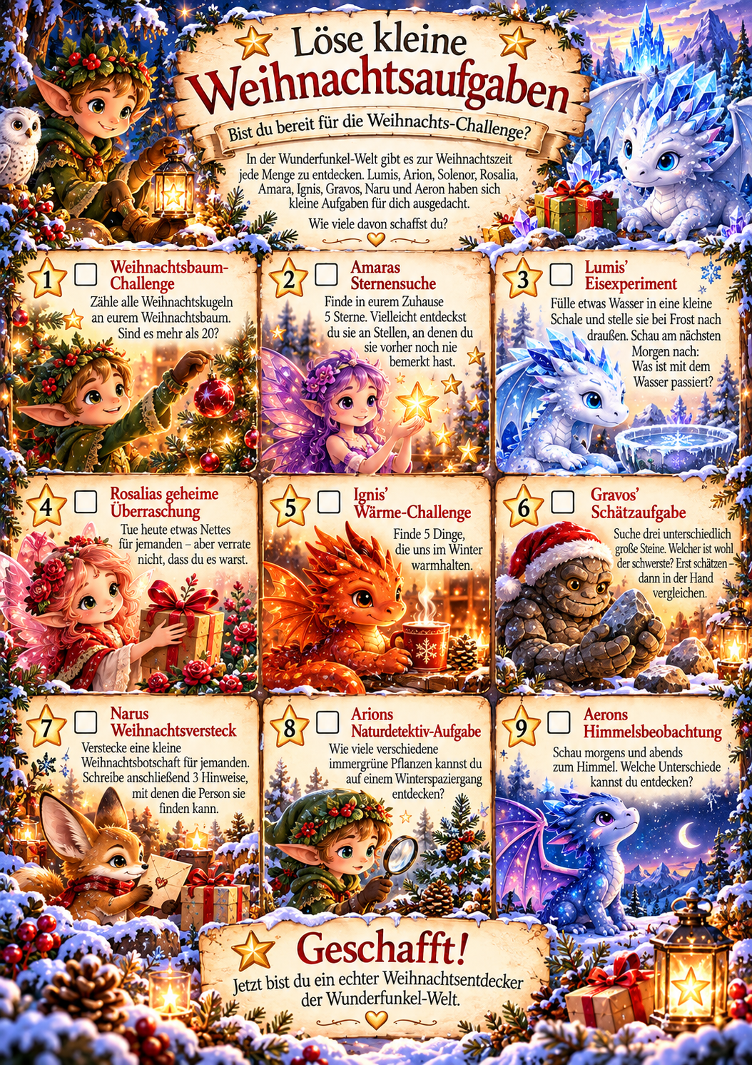 weihnachten wunderfunkel welt challenge